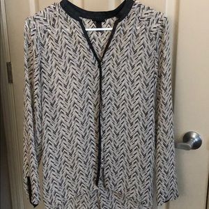 Black and cream chevron blouse!